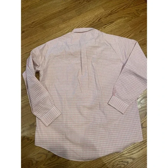 Brooks Brothers 346 Men's Button Up Shirt Non-Iron Red Plaid Size Large - Picture 3 of 8